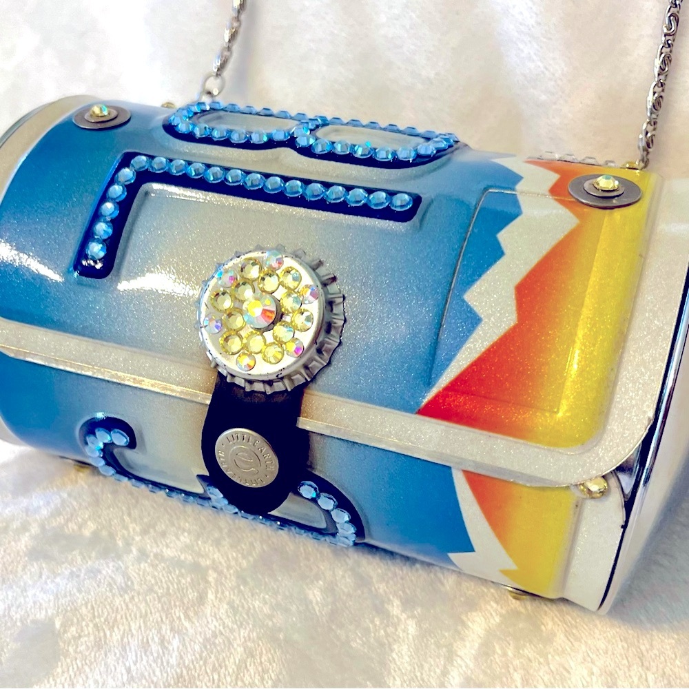 Swarovski Nevada License Plate Purse / Clutch